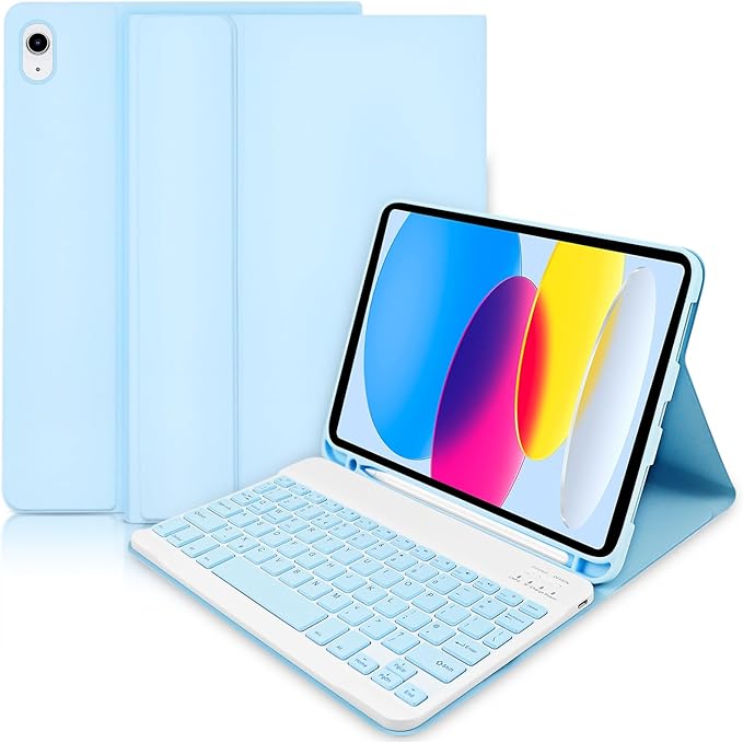 Premium iPad Case with Keyboard & Pencil Holder