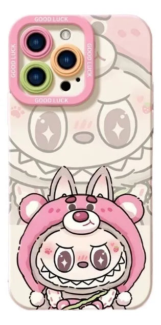 Adorable LABUBU Silicone iPhone Case | Shockproof Protection