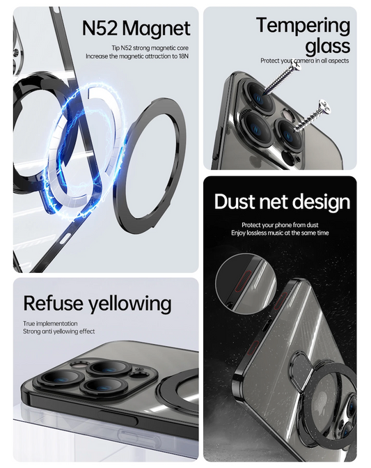 iPhone MagSafe Magnetic Ring Stand Case
