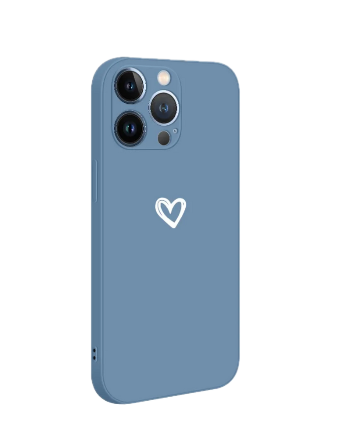 iPhone Love Heart Case | Silicone Soft Cover