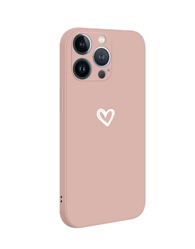iPhone Love Heart Case | Silicone Soft Cover