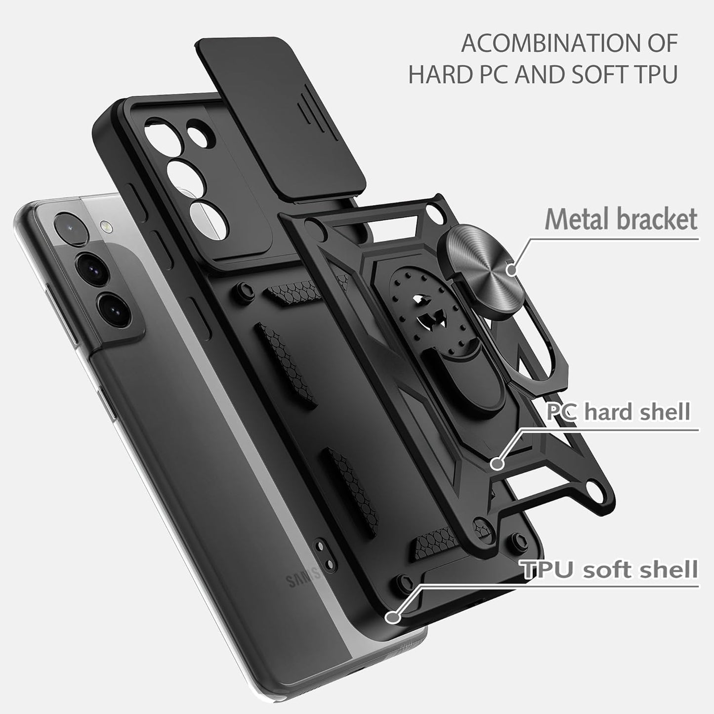 Armour Samsung Galaxy Lens Cover | Ring Grip