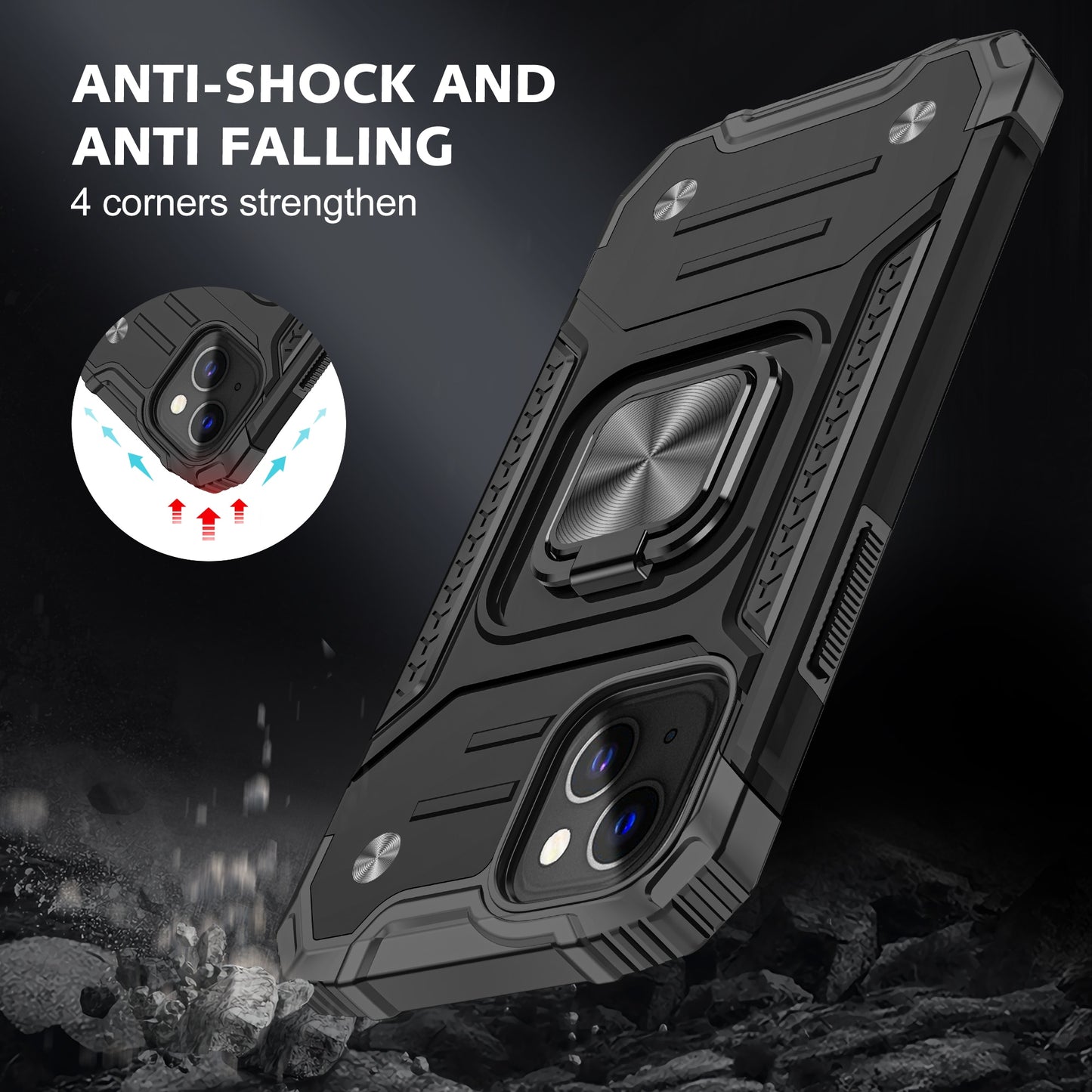iPhone Armour Ring Holder Case | Ultimate Protection