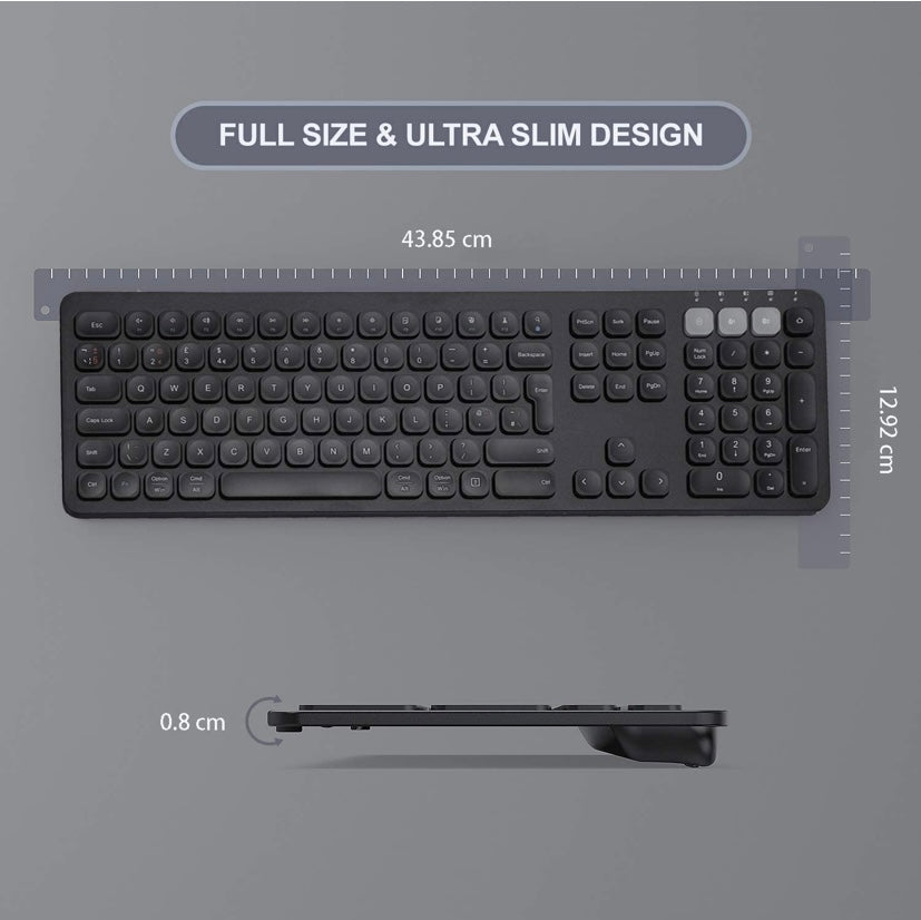Wireless Bluetooth Keyboard (PC iMac iPad Android Phone Tablet) (6875333853368)