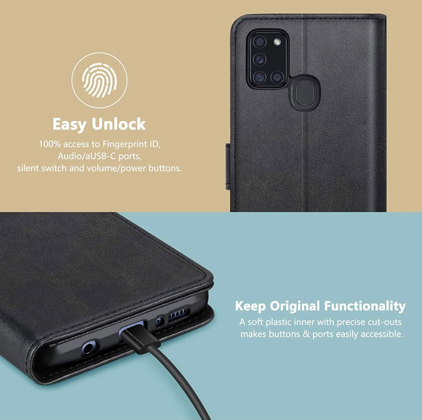 Samsung Leather Case (Flip Wallet Cover) (6874494402744)