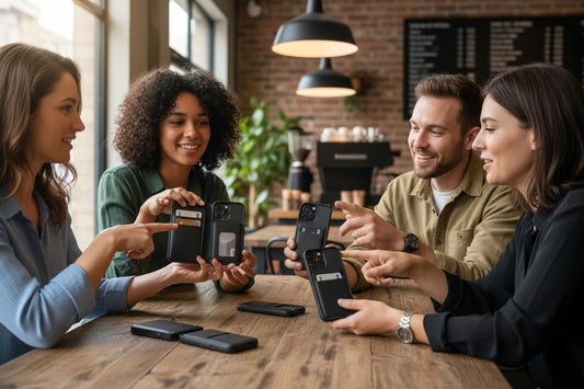 wallet phone case types, people comparing, educational