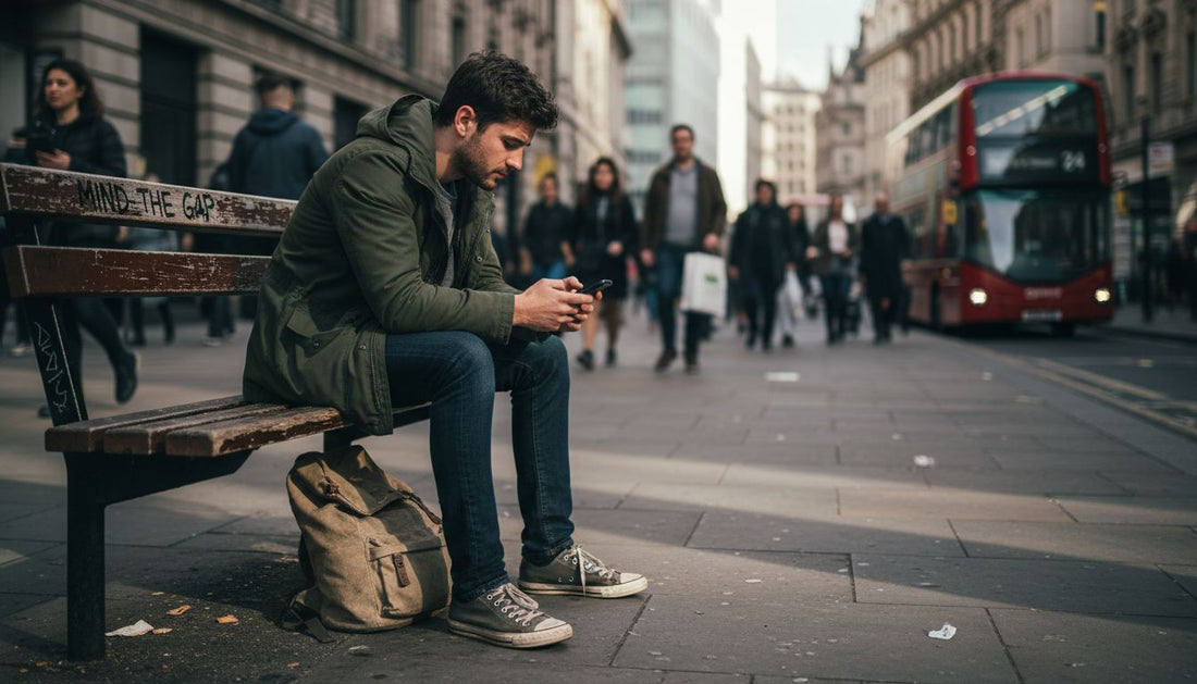 Man protects phone with sturdy daily case