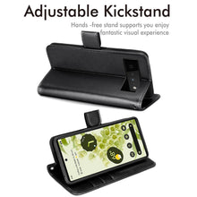 Load image into Gallery viewer, Google Pixel Leather Wallet Case | Stylish Functional Protection
