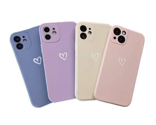 iPhone Love Heart Case | Silicone Soft Cover