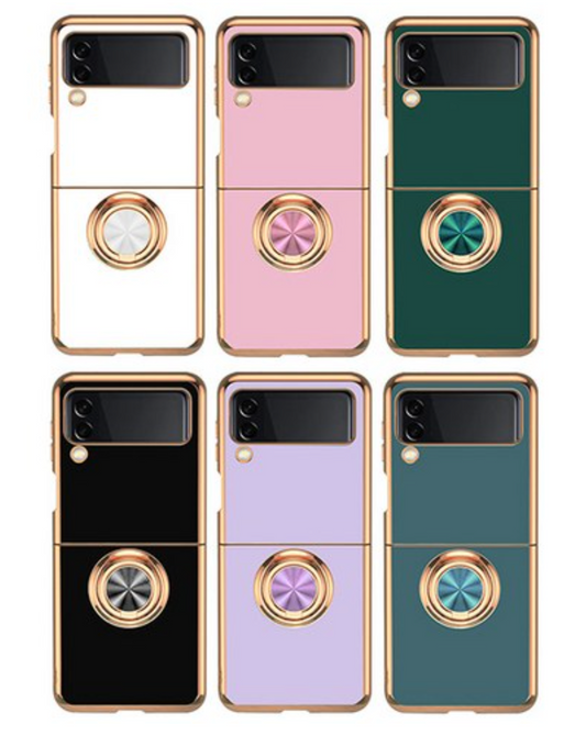 Samsung Galaxy Z Flip Case | Electroplated Ring Holder