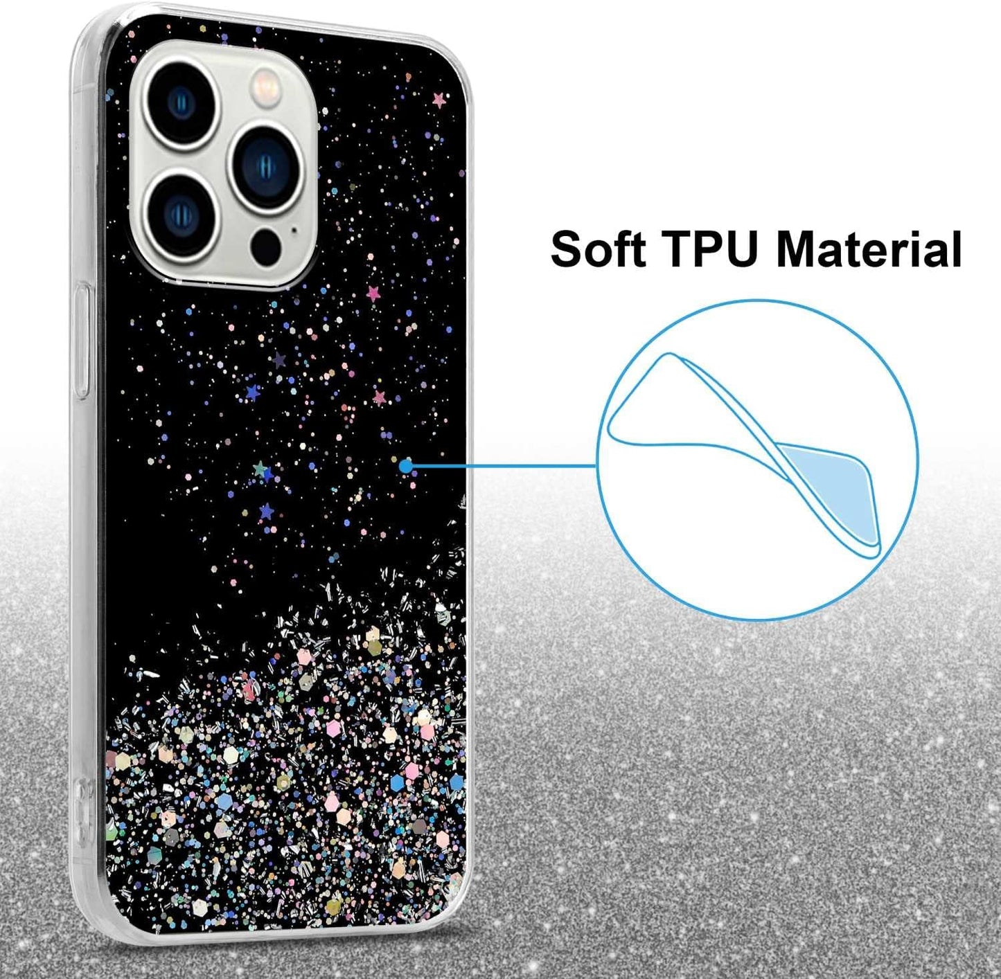 iPhone Glitter Case | Silicone Stylish Cover