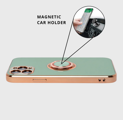 Luxury iPhone Case | Electroplated Ring Holder