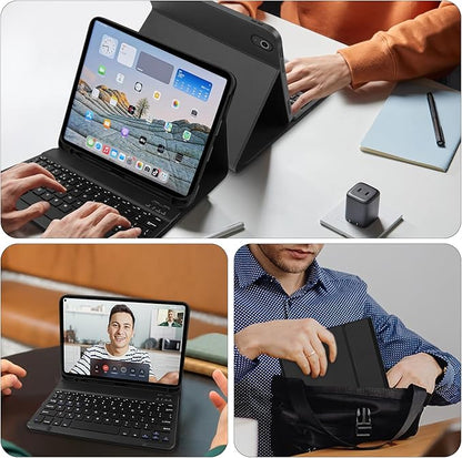 Premium iPad Case with Keyboard & Pencil Holder