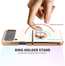 Load image into Gallery viewer, Samsung Galaxy Z Flip Case | Electroplated Ring Holder
