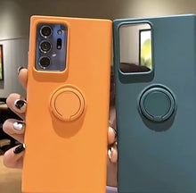 Load and play video in Gallery viewer, Samsung Galaxy Silicone Ring Holder Case | Durable Stylish Protection
