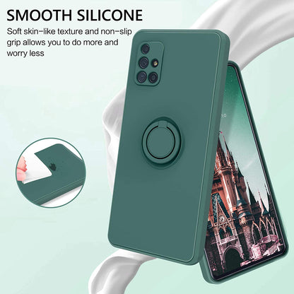 Samsung Galaxy Silicone Ring Holder Case | Durable Stylish Protection
