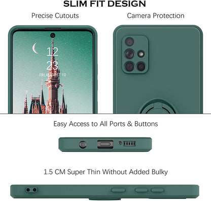Samsung Galaxy Silicone Ring Holder Case | Durable Stylish Protection