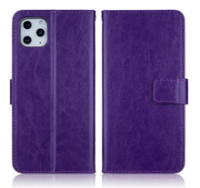 Load image into Gallery viewer, Purple leather iphone wallet case
