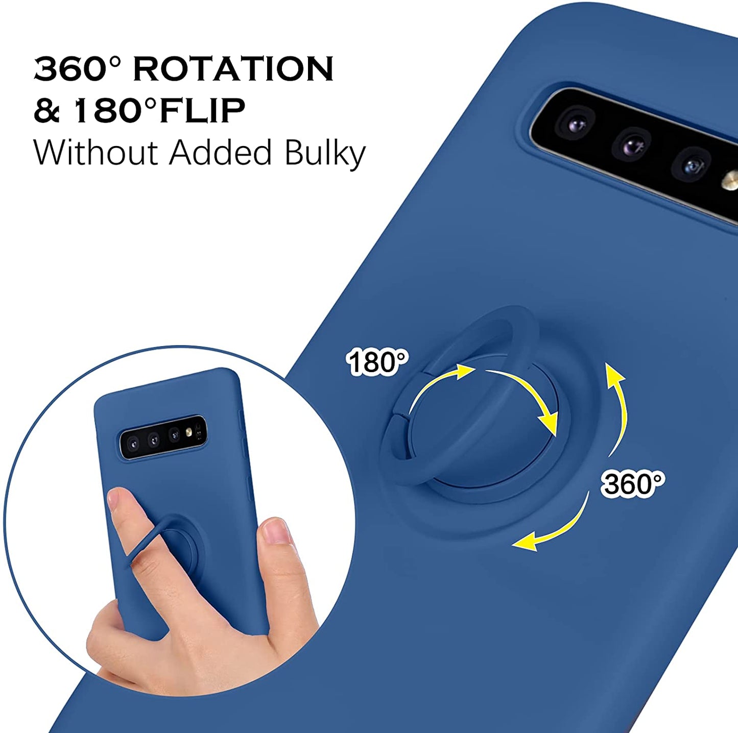 Samsung Galaxy Silicone Ring Holder Case | Durable Stylish Protection