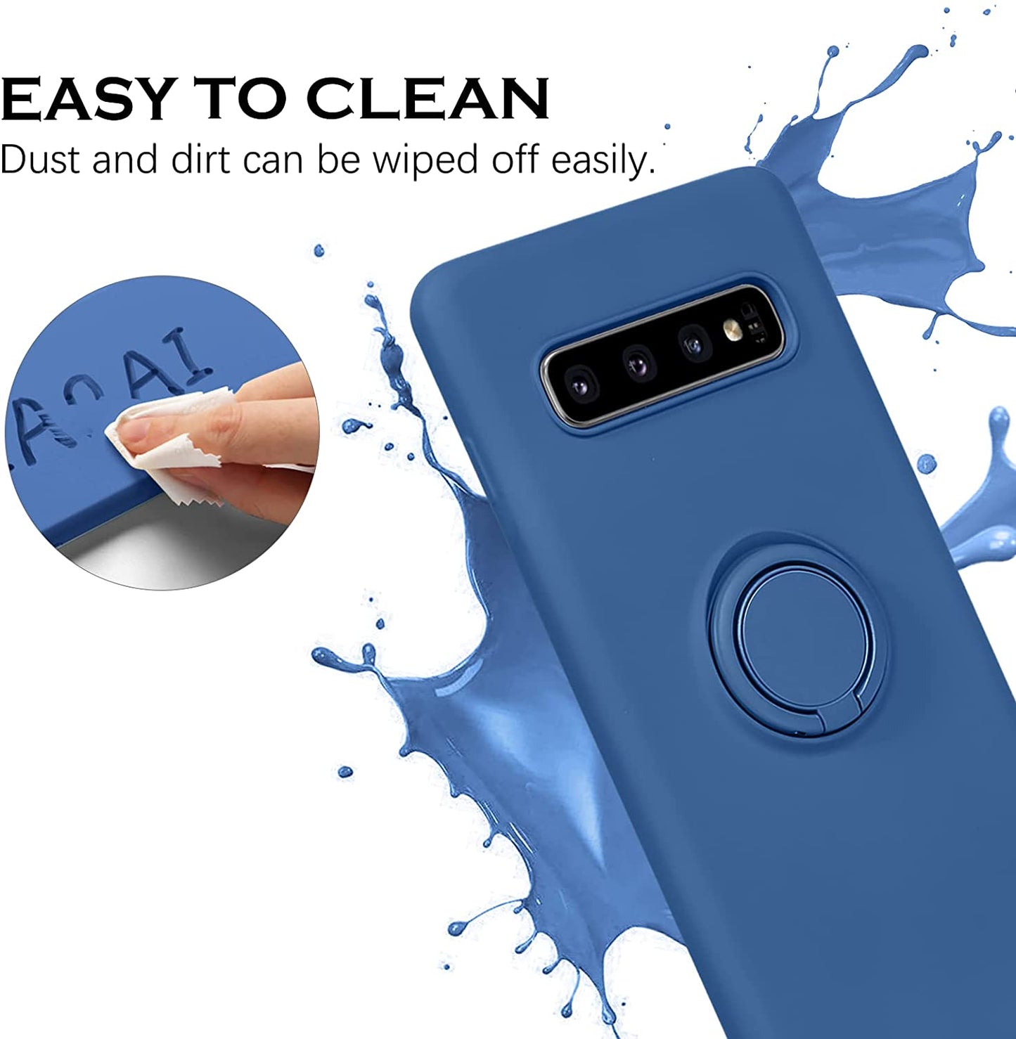 Samsung Galaxy Silicone Ring Holder Case | Durable Stylish Protection