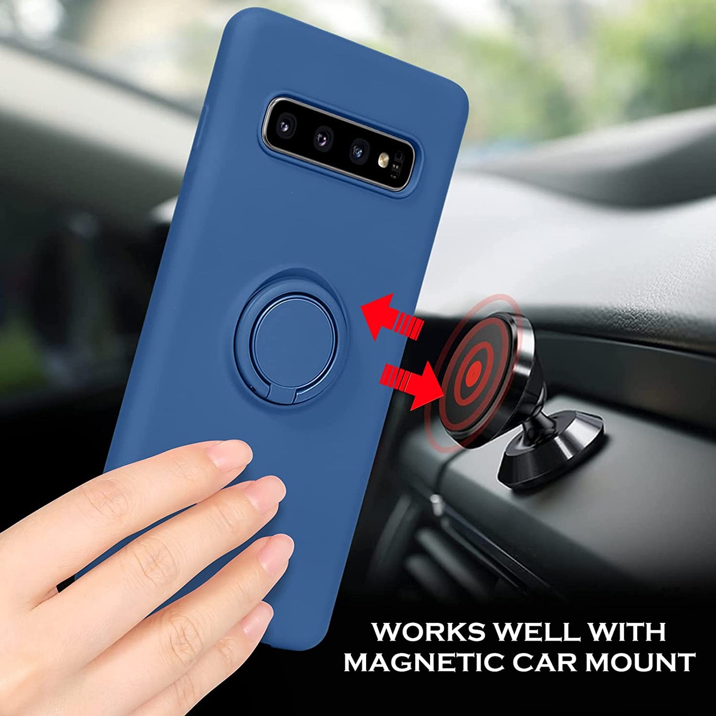 Samsung Galaxy Silicone Ring Holder Case | Durable Stylish Protection