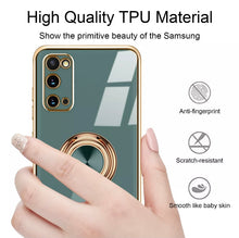 Load image into Gallery viewer, Luxury Samsung Galaxy Case | Electroplated Ring Holder
