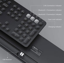 Load image into Gallery viewer, Wireless Bluetooth Keyboard (PC iMac iPad Android Phone Tablet) (6875333853368)
